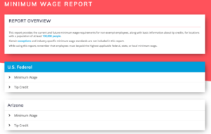 Solution Update: New Minimum Wage Report