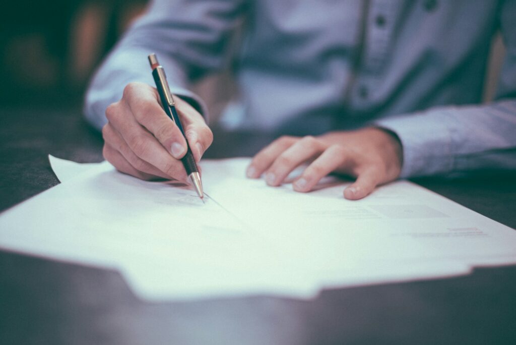 A signed Independent Contractor Agreement