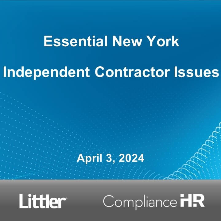 Essential New York Independent Contractor Issues
