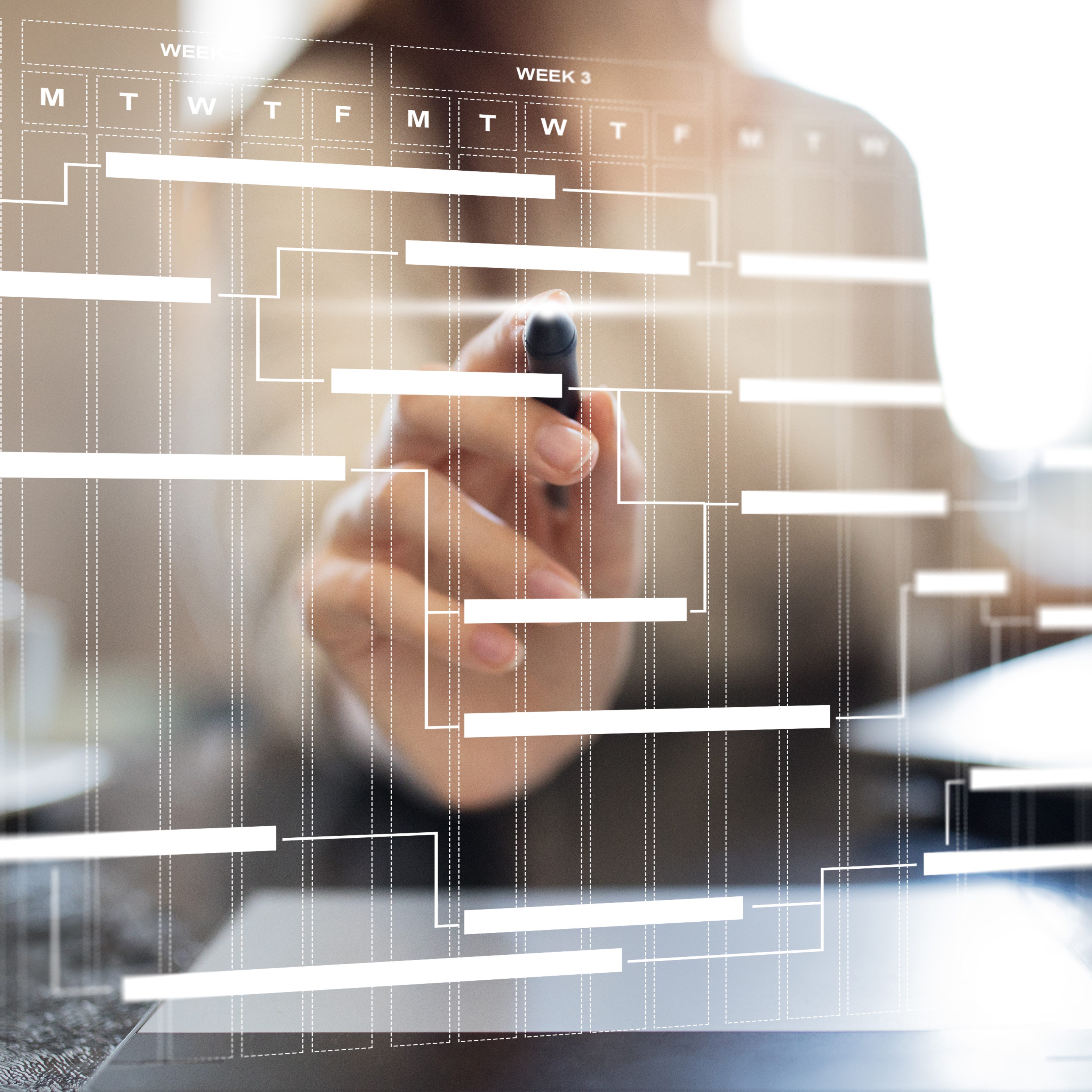 Project,Management,Chart,On,Virtual,Screen.,Schedule.,Timeline.