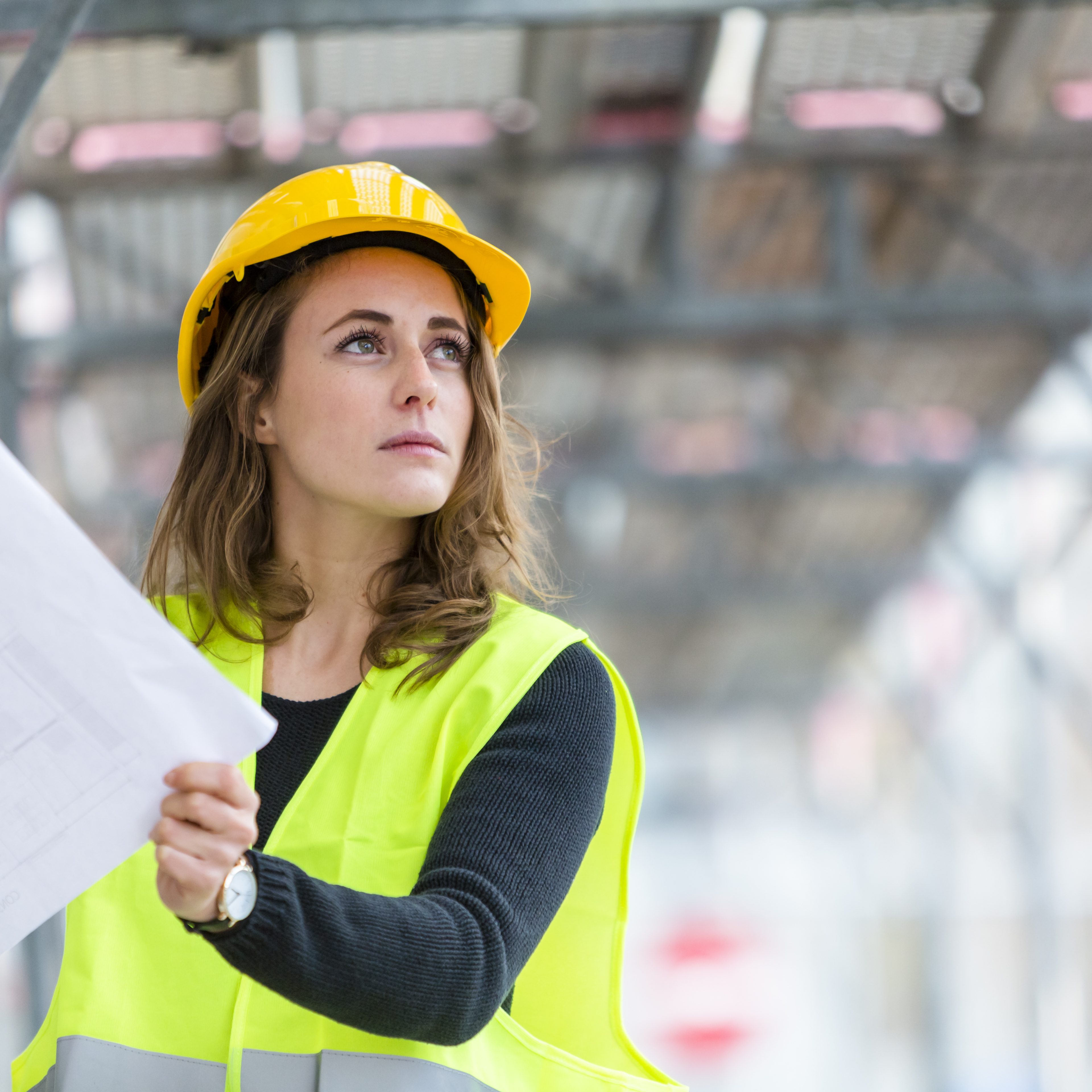 Female,Construction,Site,Engineer